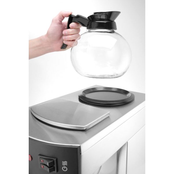 Macchina per caffè americano con piastra superiore riscaldabile